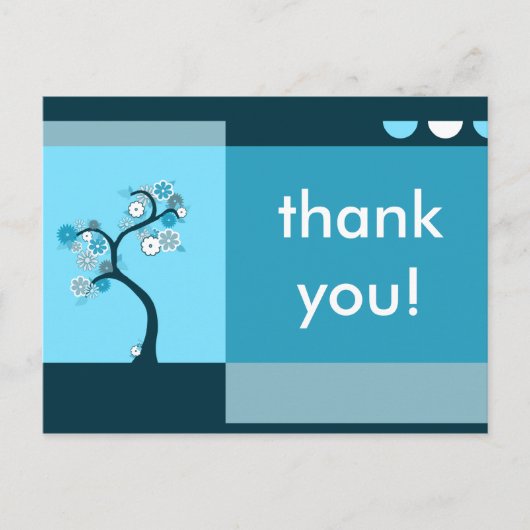 Carte Postale merci : retro tree (Devant)