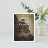 Carte Postale Merci & RIP (Debout devant)