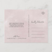 Carte postale Merci Romance Florale (Dos)