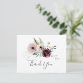 Carte postale Merci Romance Florale (Debout devant)