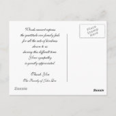 Carte postale Merci rose (Dos)