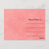 Carte Postale Merci rose (Dos)