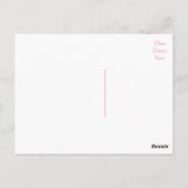 Carte Postale Merci rose rose Fleur Blank Floral Post Card (Dos)