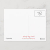 Carte Postale Merci Rose rouge ! (Dos)