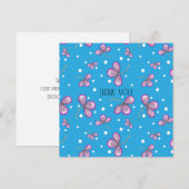Carte postale Merci rose Whimsical (Devant / Derrière)