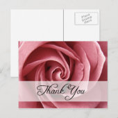 Carte Postale merci : roses : (Devant / Derrière)