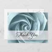 Carte Postale merci : roses : (Devant / Derrière)