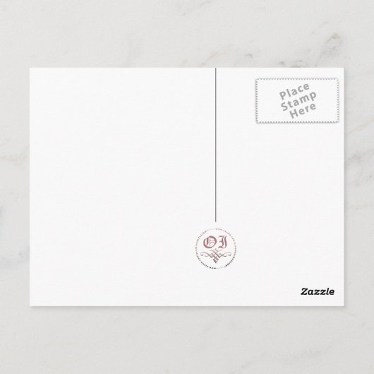 Carte Postale merci : roses : (Dos)