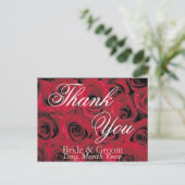 Carte postale Merci Roses Rouges Profondes (1) (Debout devant)