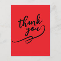 Merci Rouge Écarlate Classique Unique Simple