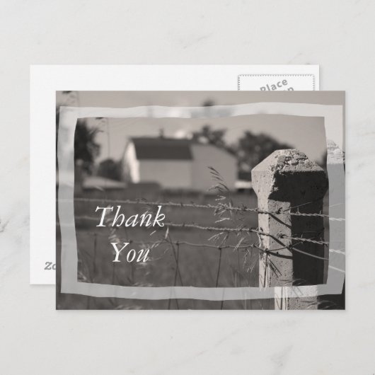 Carte Postale Merci rural (Devant / Derrière)