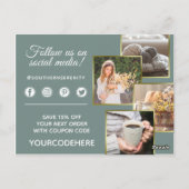 Carte Postale Merci Rustique Coton Sud 4-Photo (Dos)