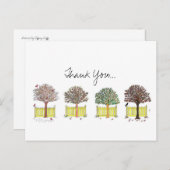 Carte Postale Merci, saisons (Devant / Derrière)