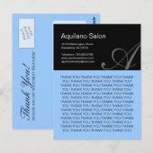 Carte postale Merci Salon des cheveux (Devant / Derrière)