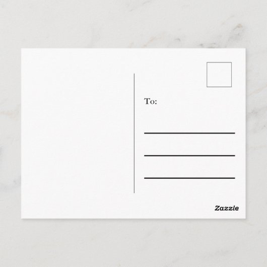 Carte Postale Merci Script Elégant Marbre blanc Faux & Or (Dos)