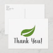 Carte postale Merci Shaklee simple personnalisable (Devant / Derrière)