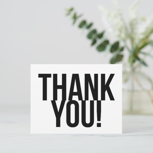 Carte Postale Merci simple (Debout devant)