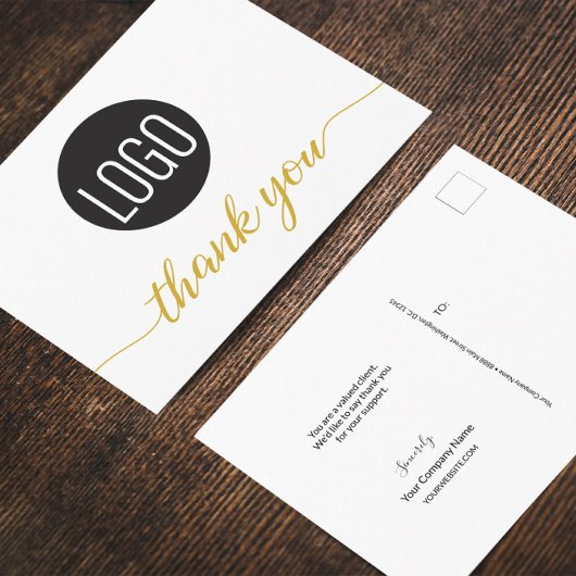 Carte Postale Merci simple d'appréciation du client