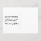 Carte postale « Merci ! » simple et minimaliste (Dos)