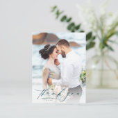 Carte Postale Merci simple Mariage photo (Debout devant)