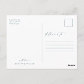 Carte Postale Merci simple Mariage photo (Dos)