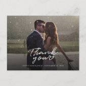 Carte Postale Merci simple Mariage photo (Devant)