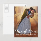 Carte Postale Merci simple Mariage photo (Devant / Derrière)