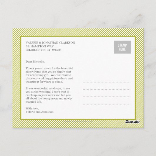 Carte postale Merci Snapshots Funky (Dos)