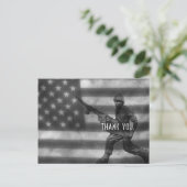 Carte postale Merci Soldat (Debout devant)