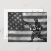 Carte postale Merci Soldat (Devant / Derrière)