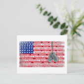 Carte Postale Merci Soldier Chien Tags (Debout devant)