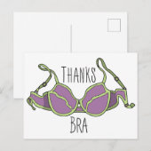 Carte Postale Merci Soutien-Gorge (Devant / Derrière)