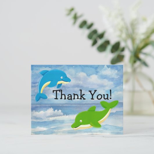 CARTE POSTALE MERCI - SRF (Debout devant)