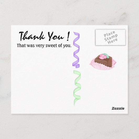 Carte postale Merci - SRF (Dos)