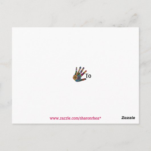 Carte postale Merci - SRF (Dos)