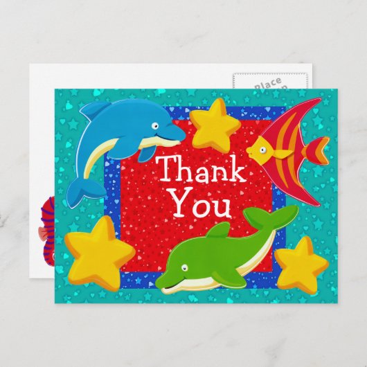 CARTE POSTALE MERCI - SRF (Devant / Derrière)