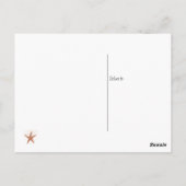 Carte postale Merci Starfish (Dos)