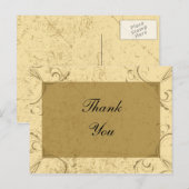 Carte Postale Merci stressé et élégant (Devant / Derrière)