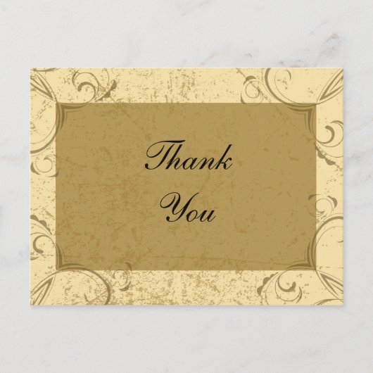 Carte Postale Merci stressé et élégant (Devant)