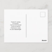 Carte Postale Merci stylé Argent Stirrups (Dos)