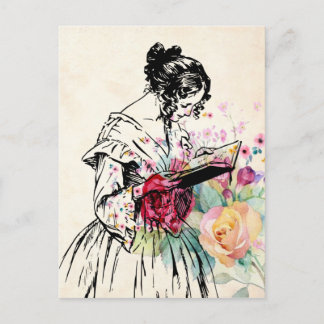 Carte Postale Merci style vintage