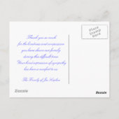 Carte postale Merci Sympathie juive (Dos)