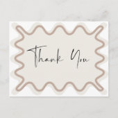 Carte postale Merci Taupe Beige (Devant)