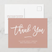 Carte Postale Merci | Terracotta Retail Petite entreprise (Devant / Derrière)