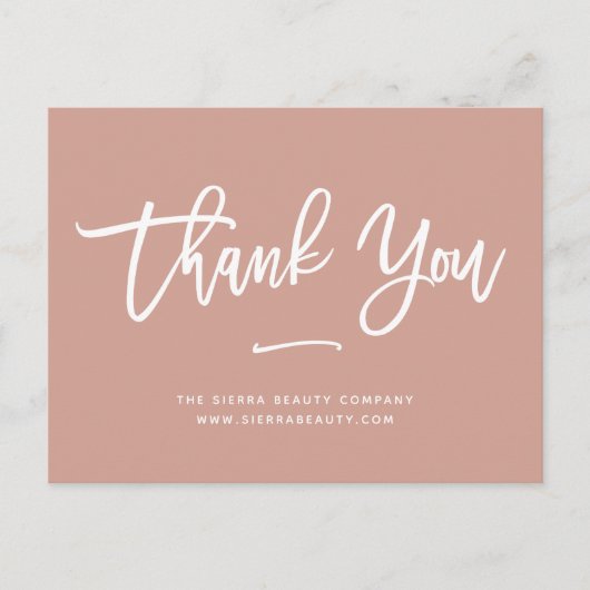 Carte Postale Merci | Terracotta Retail Petite entreprise (Devant)