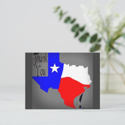 Carte Postale Merci Texas ! (Debout devant)