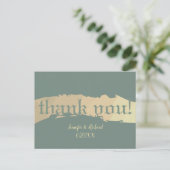 Carte Postale "Merci !" Texte mariage (Debout devant)