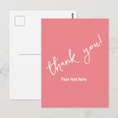 Carte Postale Merci, texte personnalisable (Devant / Derrière)