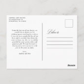 Carte Postale Merci toujours et toujours Mariage (Dos)