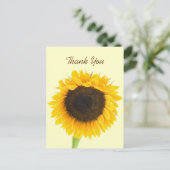 Carte postale Merci tournesol (Debout devant)